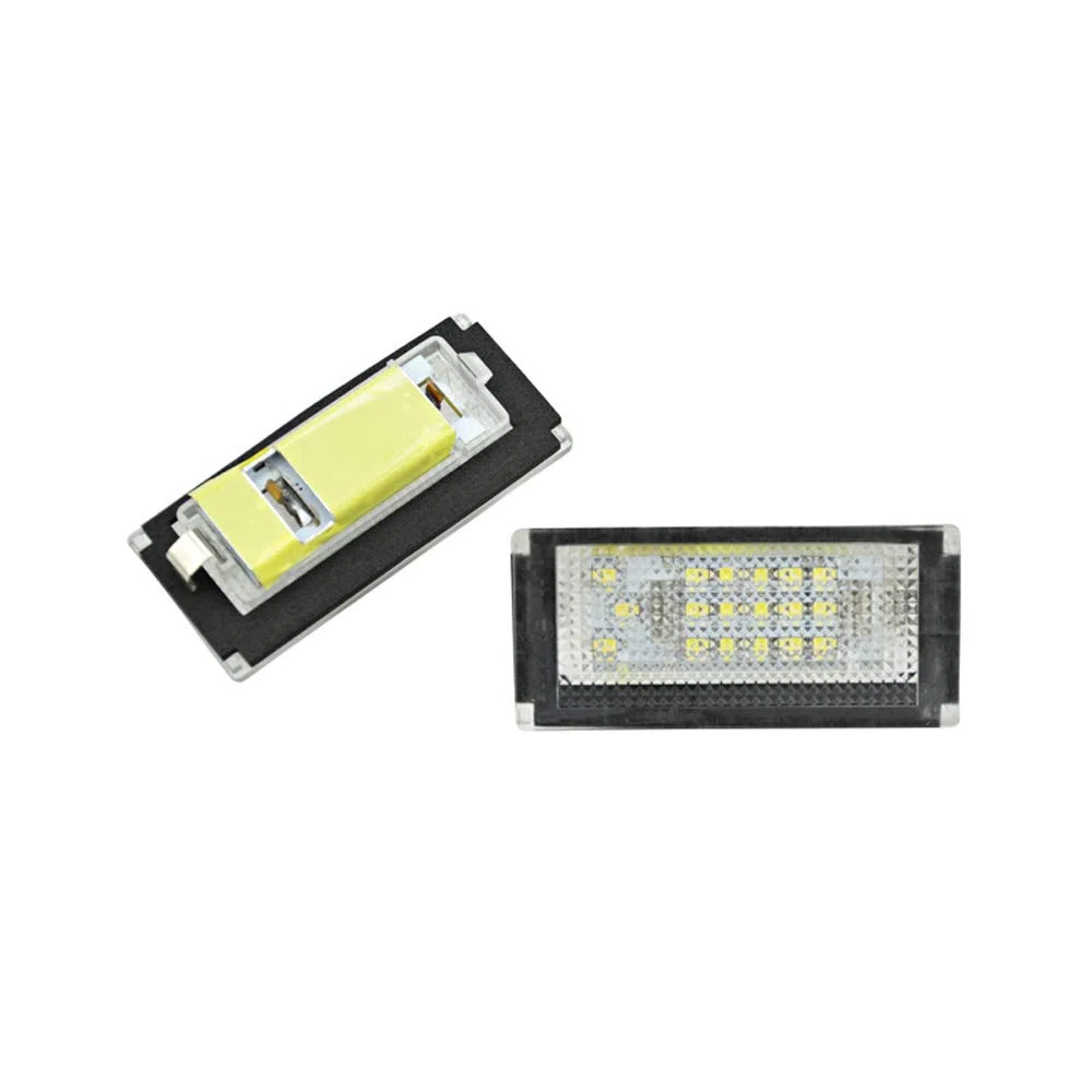 AUTOSTYLE Juego de luces de matrícula LED a medida compatible con Mini One/Cooper/S/Cabrio R50/R52/R53 2001-2006, Negro