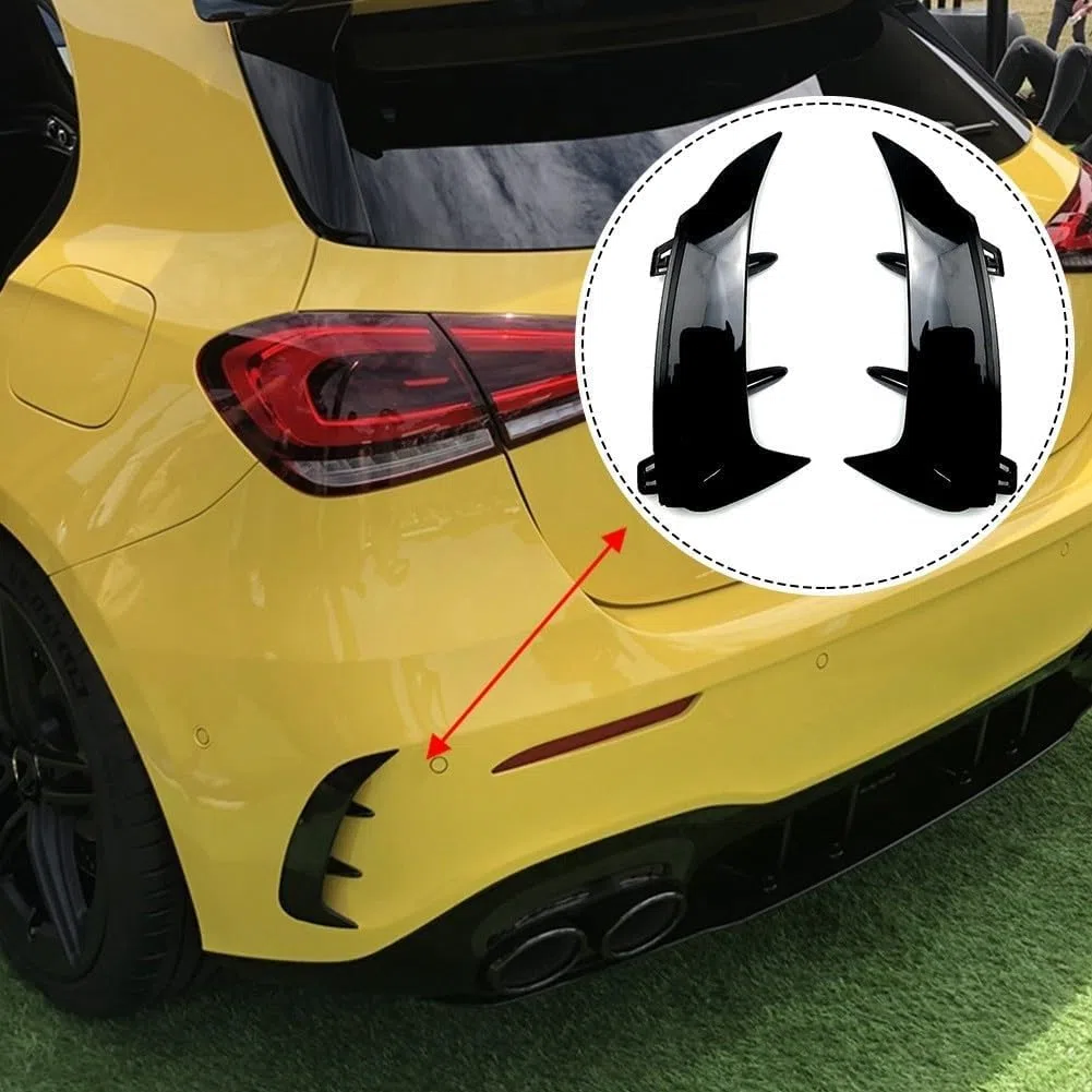 Divisor de alerón de Parachoques Trasero, para Mercedes-Benz Clase A W177 A200 A220 A35 2018-2022 Hatchback, Canards (Carbono)