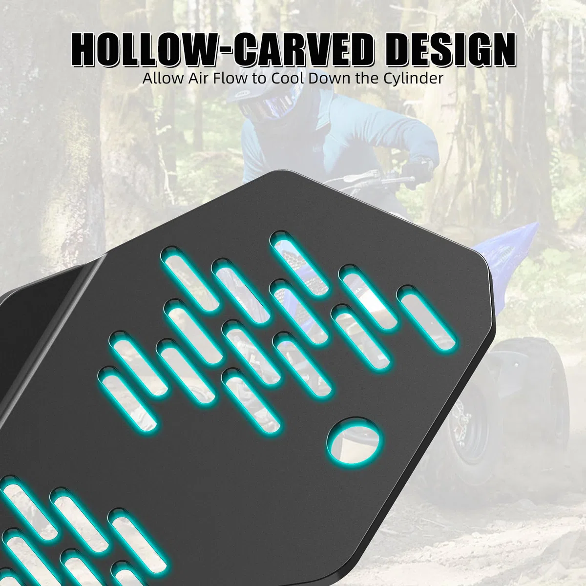 NICECNC Cubierta de protección del Cilindro Maestro Trasero Negro Compatible with Raptor 700 YFM700 2006-2011 2013-2026, Raptor 700R YFM700R 2012 2016-2026, YFZ450R, YFZ450X, Ver Accesorios