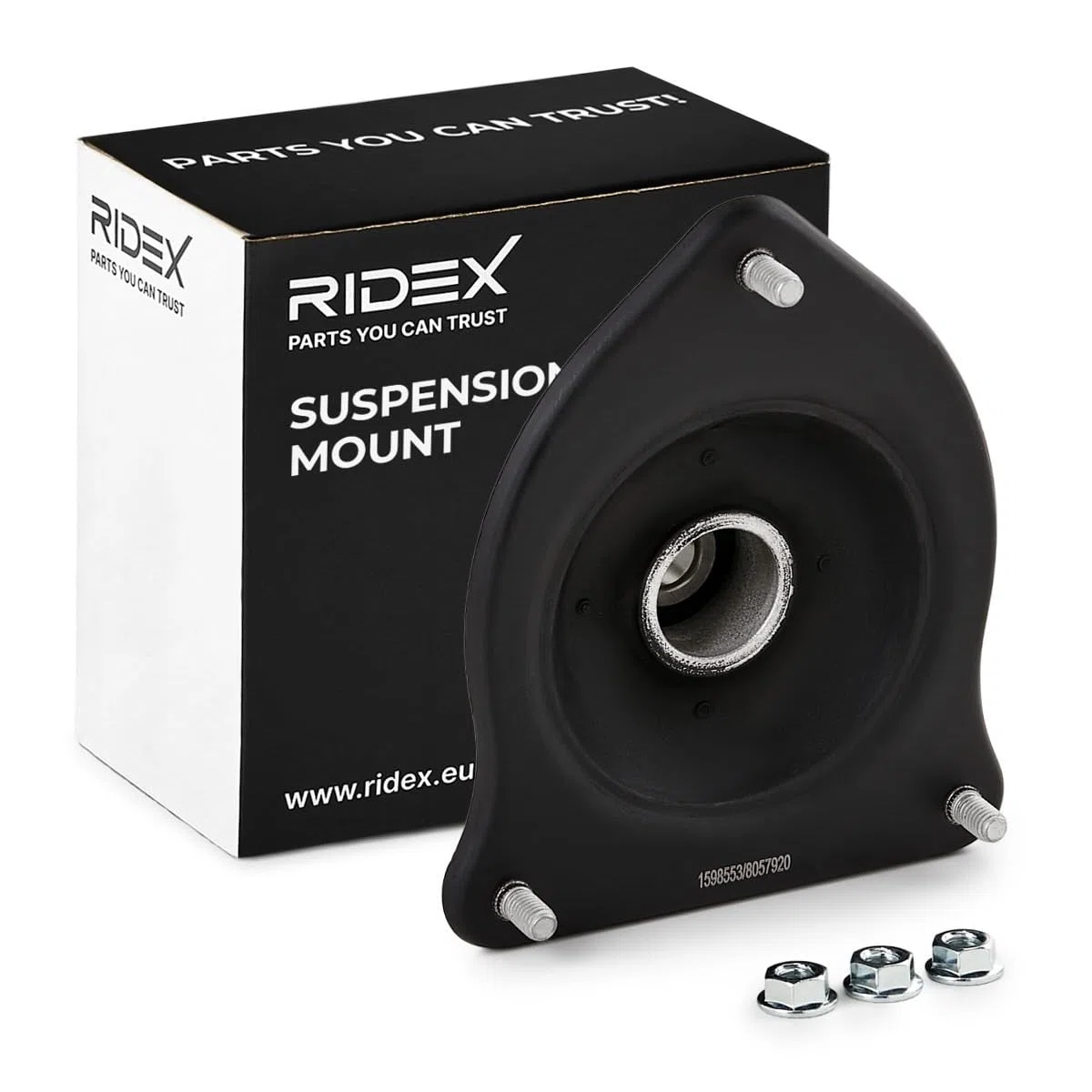 RIDEX 1180S0052 Copela de amortiguador Delantero, ambos lados con apoyo Compatible con BMW 3 Sedán E90