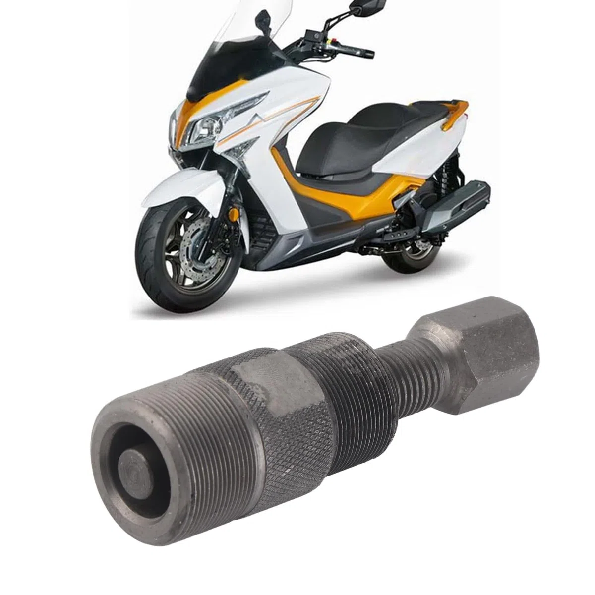 Aramox Extractor De Volante Magnético 27mm y 24mm para Scooter GY6 50 125 Y Herramienta De Reparación Resistente Y Duradera Compatible con Moto Scooter Y Cuadriciclos