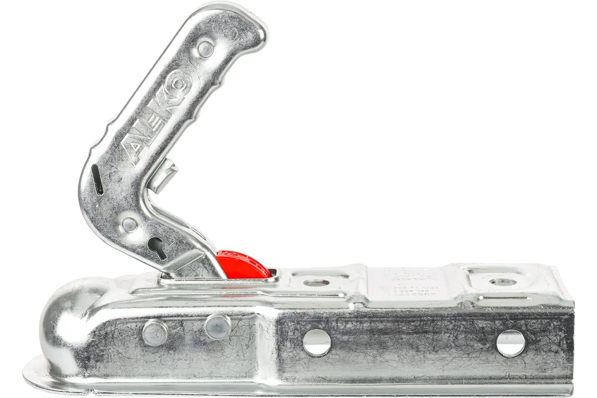 AL-KO Enganche de Bola AK7 para Remolque 750 kg, Cabezal de Enganche para Barra de Tiro Cuadrada 60 mm, Carga Vertical 75 kg, Acoplamiento galvanizado para Remolque Ligero