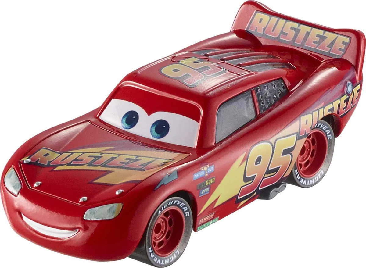 Disney Cars Rust-Eze Lightning Mcqueen Die-Cast Vehicle Versión en inglés