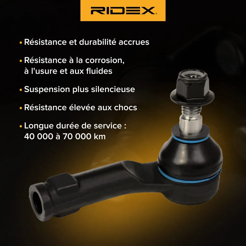 RIDEX 914T1279 Rótula de dirección Delantero Derecha Compatible con AUDI A4 B9 Avant 8W5, 8WD