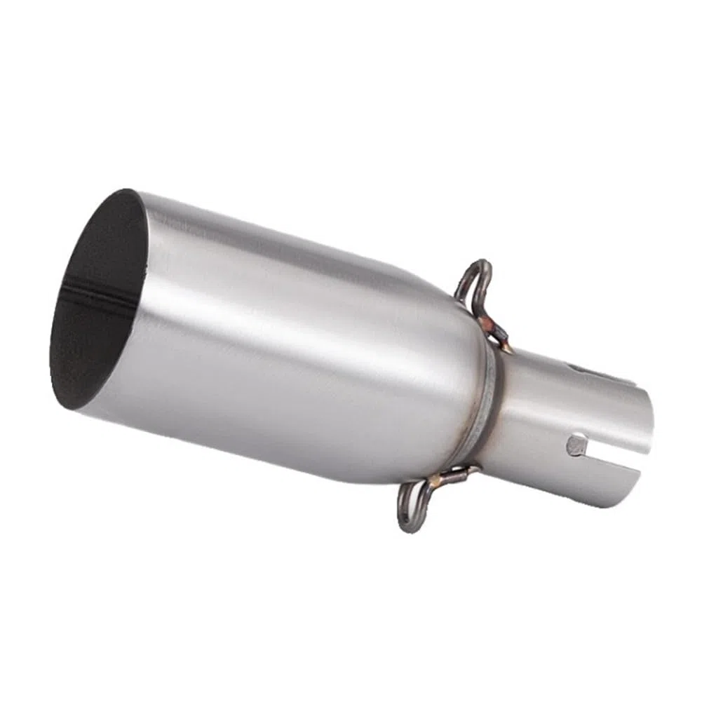 Modificación de la motocicleta tubo de escape sección central 28 mm adaptador 51 mm tubo de escape instalación no destructiva