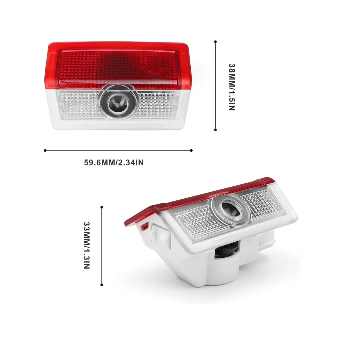 4Pcs Compatible con Luces LED de Bienvenida Mercedes Benz, Proyector de Luz para Puerta de Coche, Accesorios para A B C E M G AMG W166 W176 W205 W212