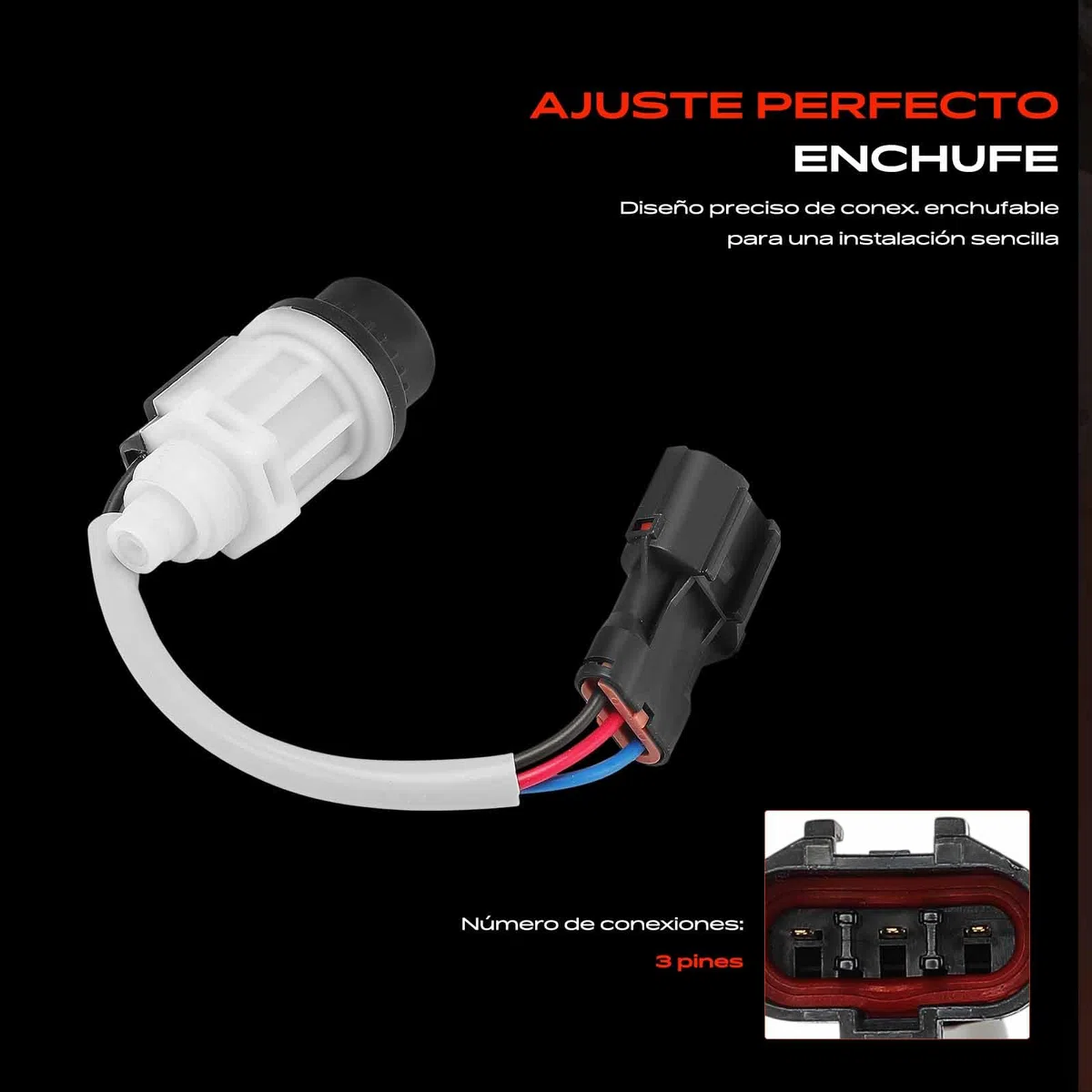 Frankberg Sensor de distancia Sensor del eje del velocímetro 3+1-Polo Compatible con Spark M150 Matiz M100 M150 Matiz Furgoneta/Compacto KLA4 Replace# 96518414