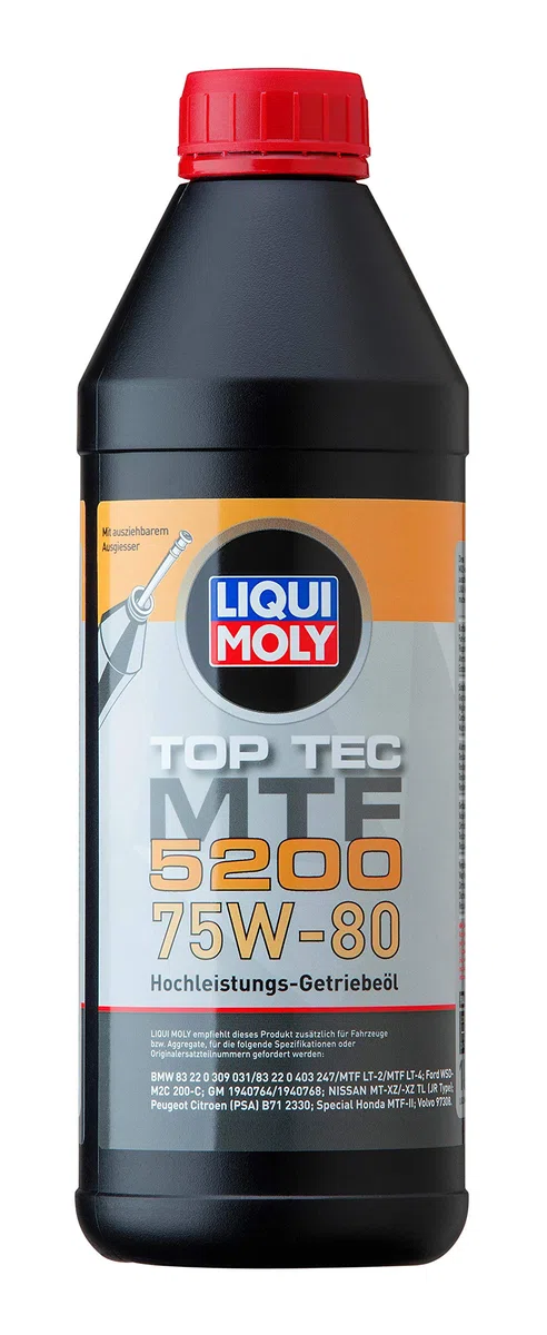 LIQUI MOLY Top Tec MTF 5200 75W-80 | 1 L | Aceite de engranajes | Aceite hidráulico | 20845
