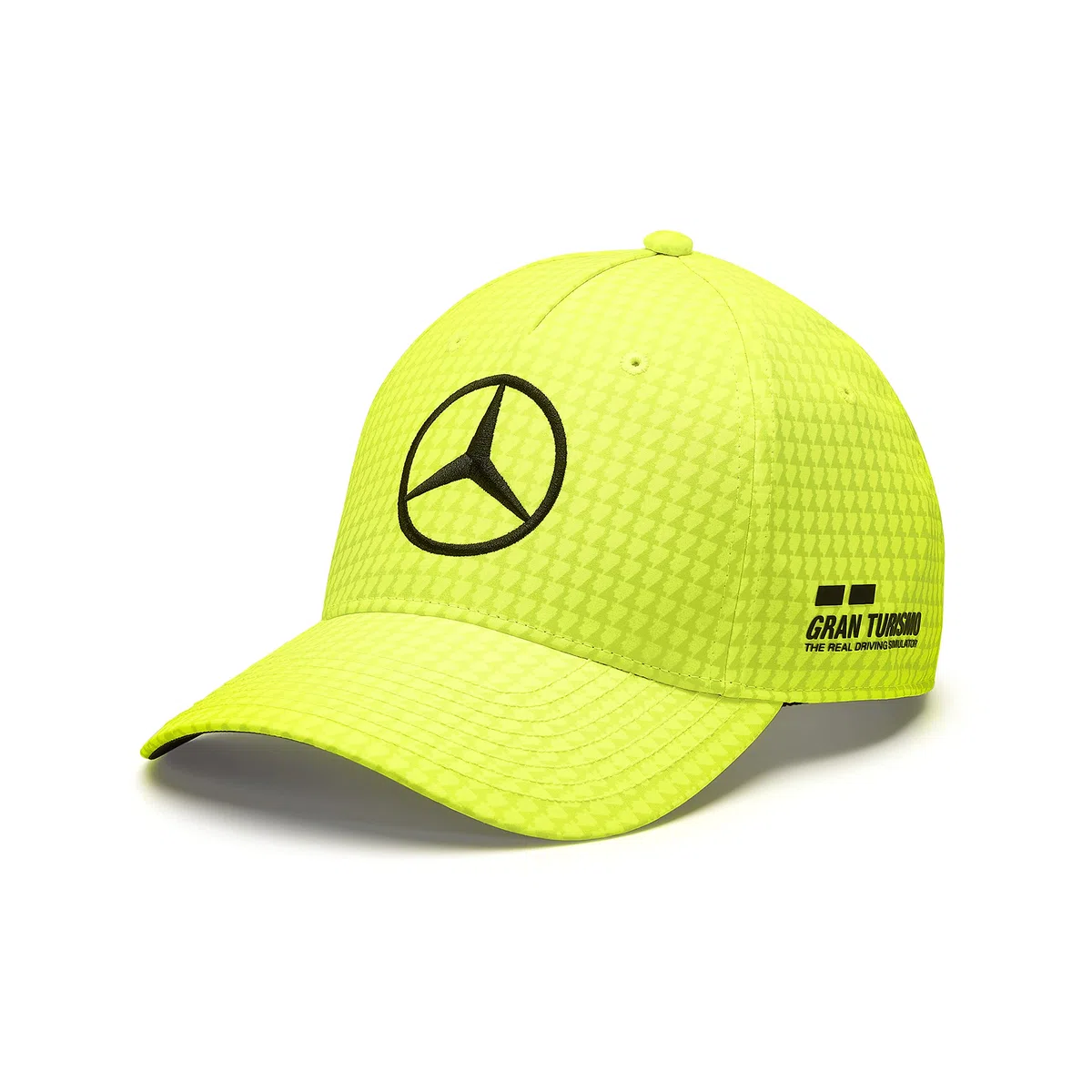 Mercedes AMG Petronas Formula One Team - Gorra Infantil de Lewis Hamilton 2023 - Amarillo neón - Talla única