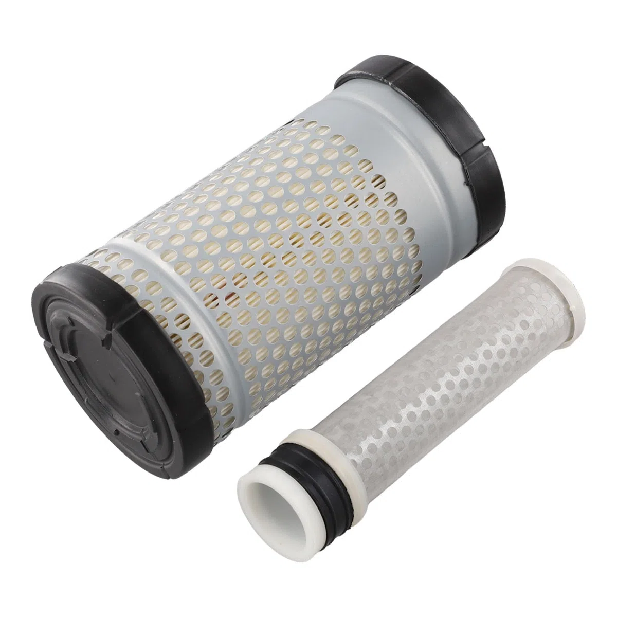 Kit de filtro de aire para tractores New Holland TC18, TC21, TC21D, TC23DA, TC24DA, TZ21D, TZ22DA, TZ24DA, TZ25DA, TC26DA, TZ18A — Sustituye a P500260, P903550, 6C06099414, 327214. 58242