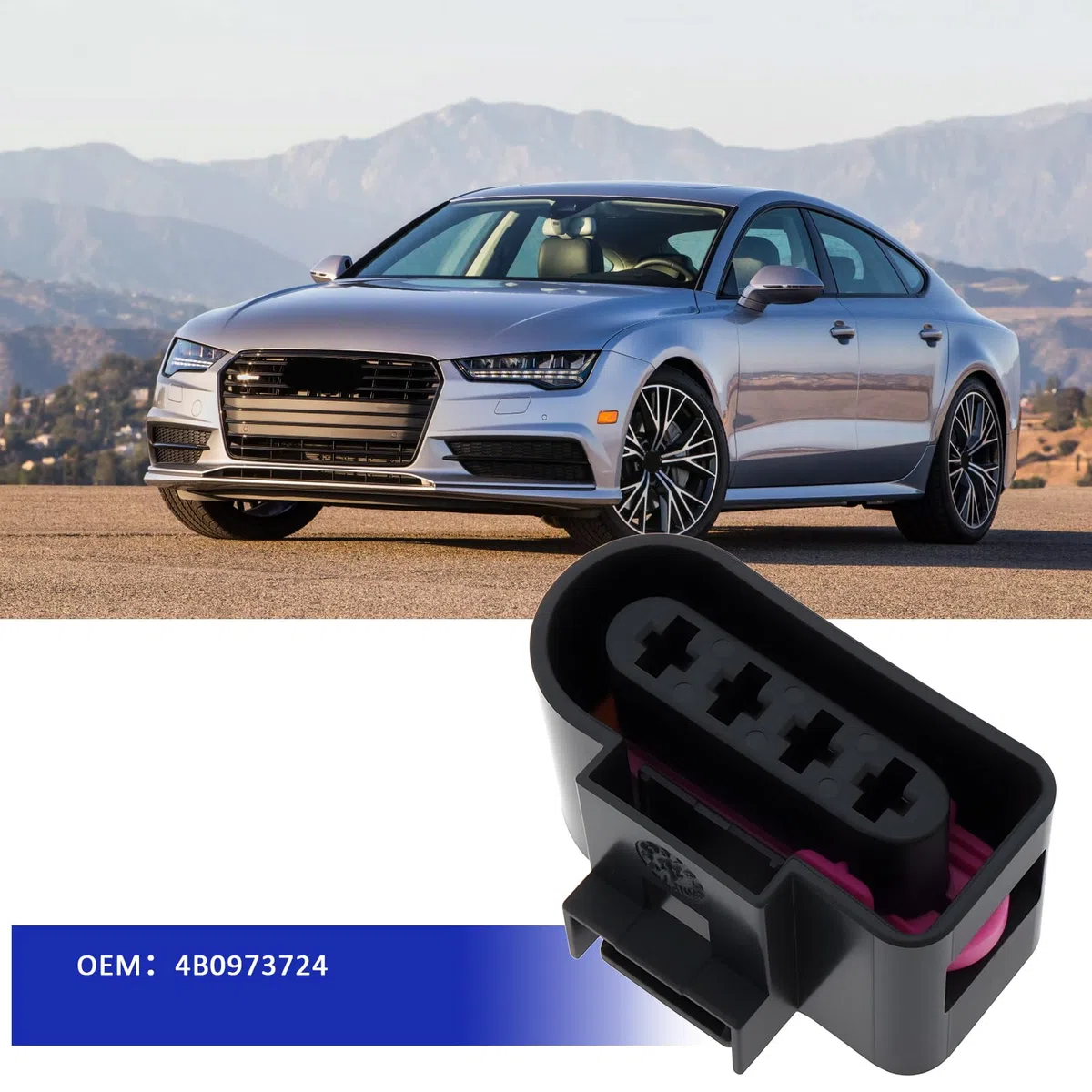 4 Piezas de Kit de Reparación de Conector de Bobina de Encendido con Herramienta 4B0973724 Compatible con Audi