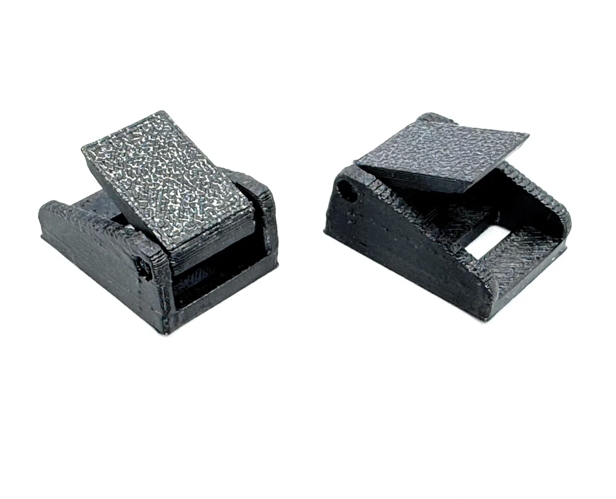 Par de clips reforzados para correas de capota Fiat 500 Cabrio / 500C – 2 piezas negras, retenedores capotas resistentes
