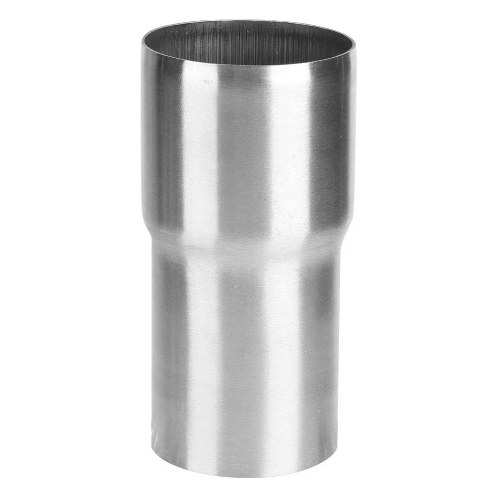 Qiilu Adaptador de Tubo de Escape, Adaptador de Tubo de Escape, Conector de Tubo de Escape Universal de Acero Inoxidable Adaptador de Tubo Reductor Pieza Modificada 57-63MM