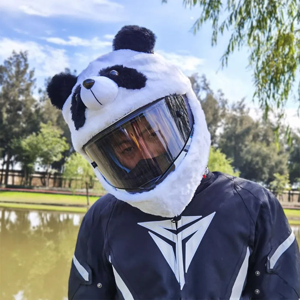 Funda para casco de motocicleta, fácil de instalar, divertida funda para casco de motocicleta