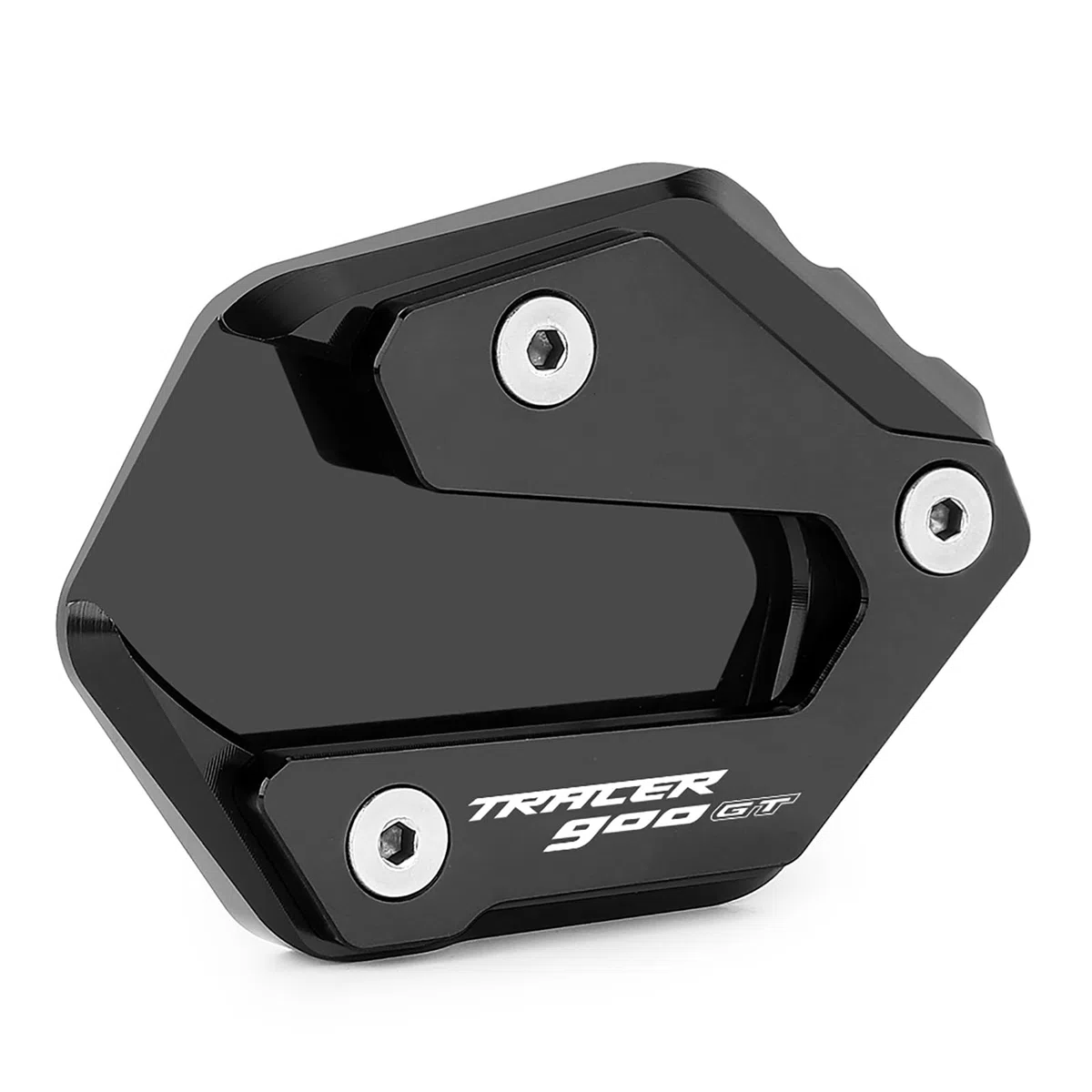 Motocicleta Soporte Pie Caballete Lateral Enlarger Placa CNC Aluminio Pad Para TRACER 900 GT 2018-2024