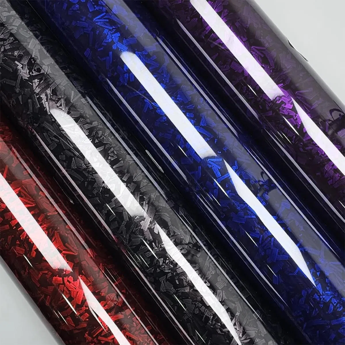 30cm x 150cm Pet Vinilo Forged Fibra de Carbono para Coche Vinilo Adhesivo Coche de Protección para Interior/Exterior del Auto, Moto, Bicicleta (Rojo Brillo, 30cm x 150cm)