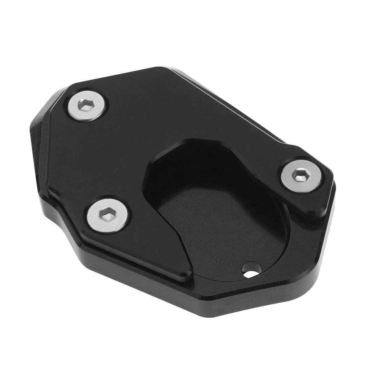 ECSiNG Almohadilla de Extensión Lateral de Aluminio para Motocicleta Soporte Lateral Antideslizante Placa Ampliadora Compatible con Kawasaki Z900 Z650 2017-2021 Z1000 SX 2010-2020 Negro