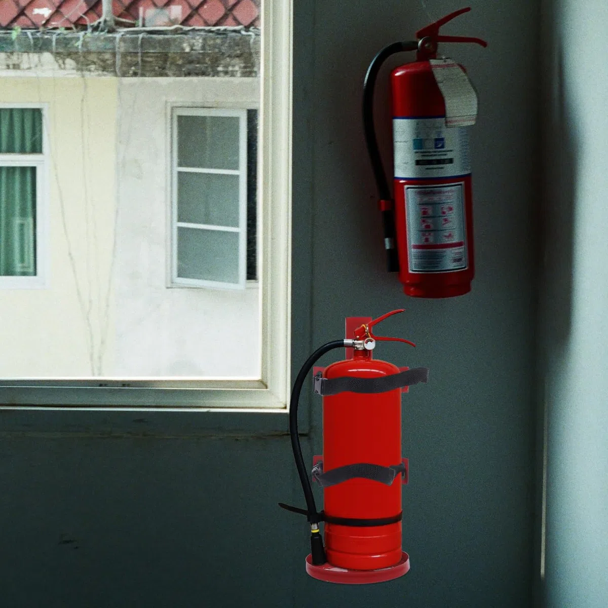 Veemoon Soporte Universal Para Extintor De Incendios De Hierro 14 Pulgadas Con Instalación Fácil Para Coche Y Hogar Seguridad En Emergencias