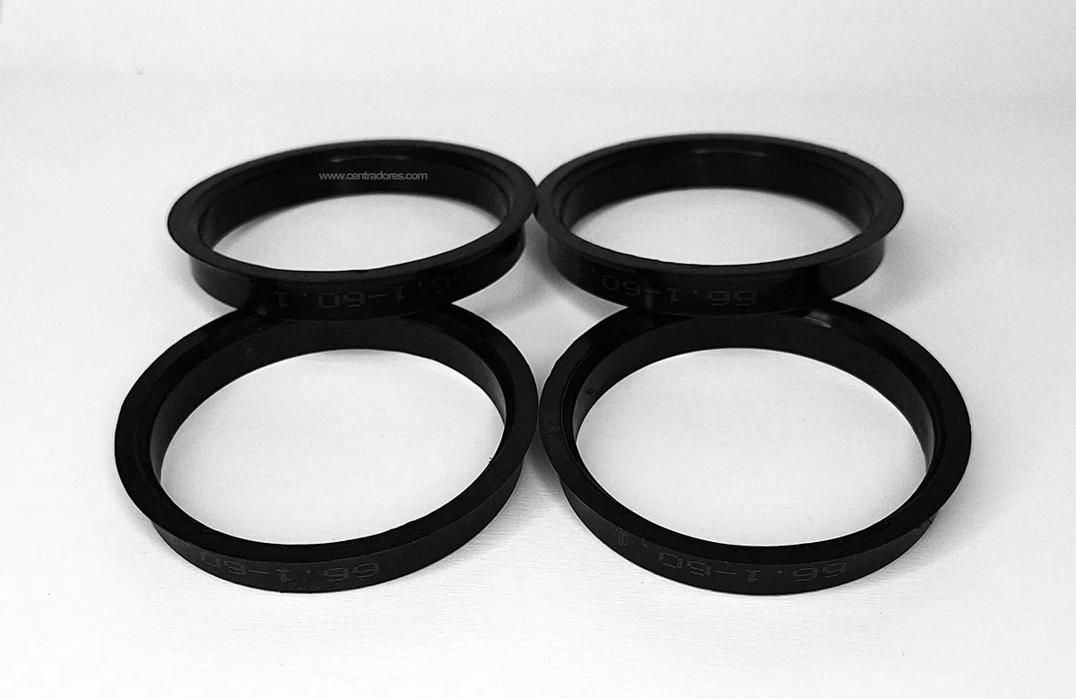 4 AROS CENTRADORES DE LLANTA 66.1-60.1 PARA LLANTAS Originales Renault Dacia Nissan