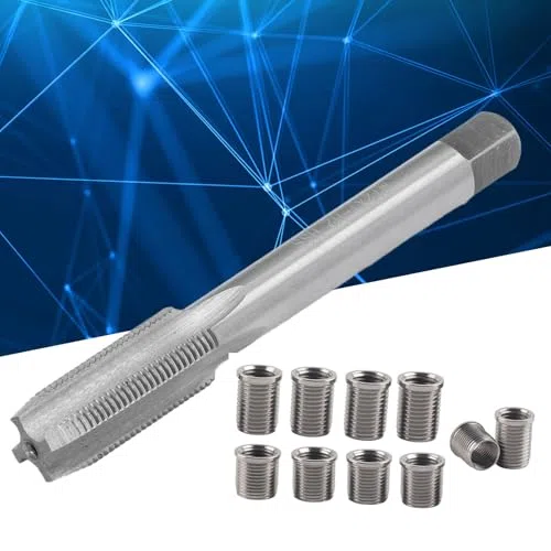 Herramienta de reparación de roscas para la reparación de roscas de bujía M10x1 0 Bolt X1 es un juego de herramientas de reparación de roscas de bujía muy práctico y eficiente diseñado para ayudar