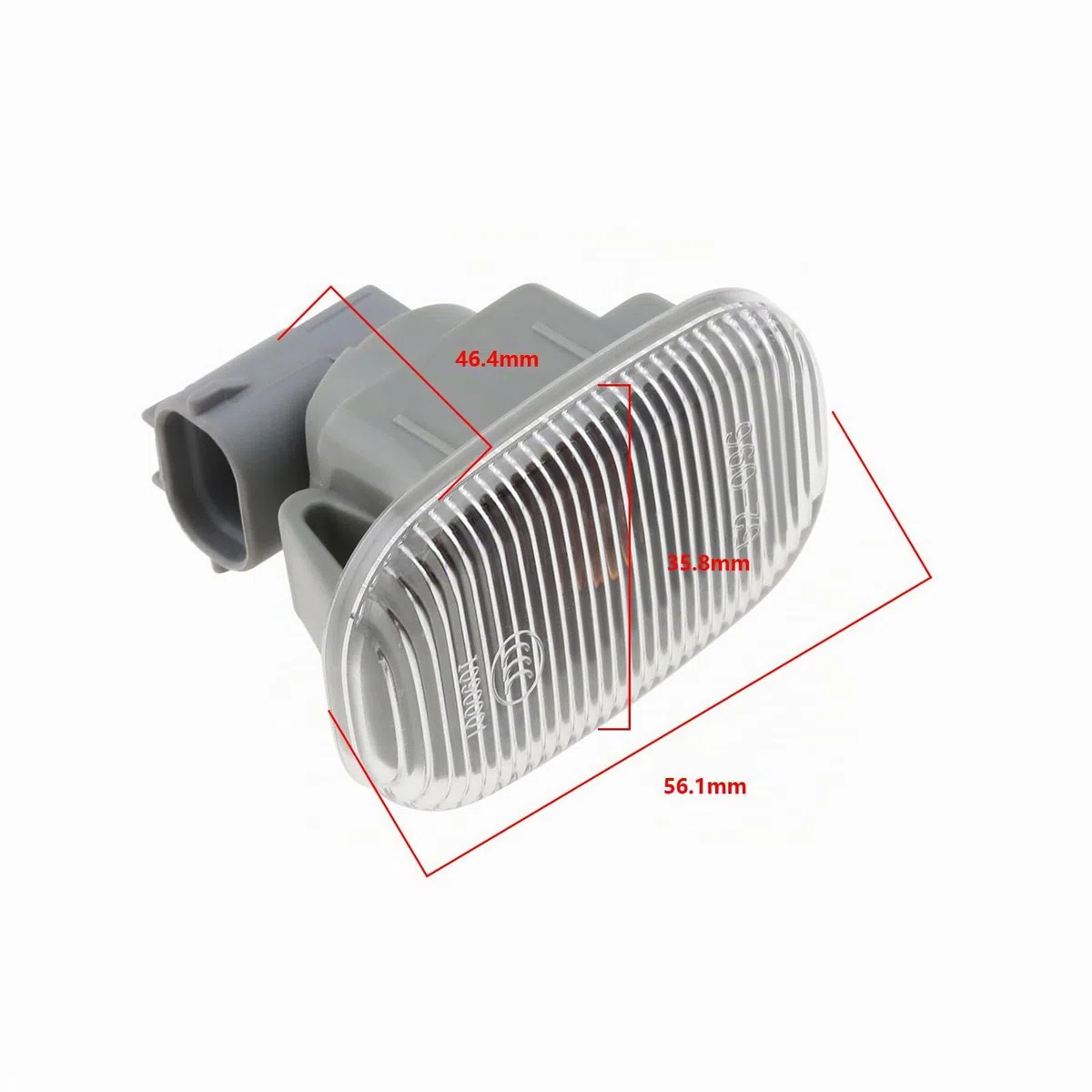 EMSea 2 piezas de luz indicadora lateral delantera compatible con TOYOTA COROLLA AVENSIS MR2 OE 81730-02022 81730-02023 81730-20220 56.1x35.8x46.4mm luz de coche