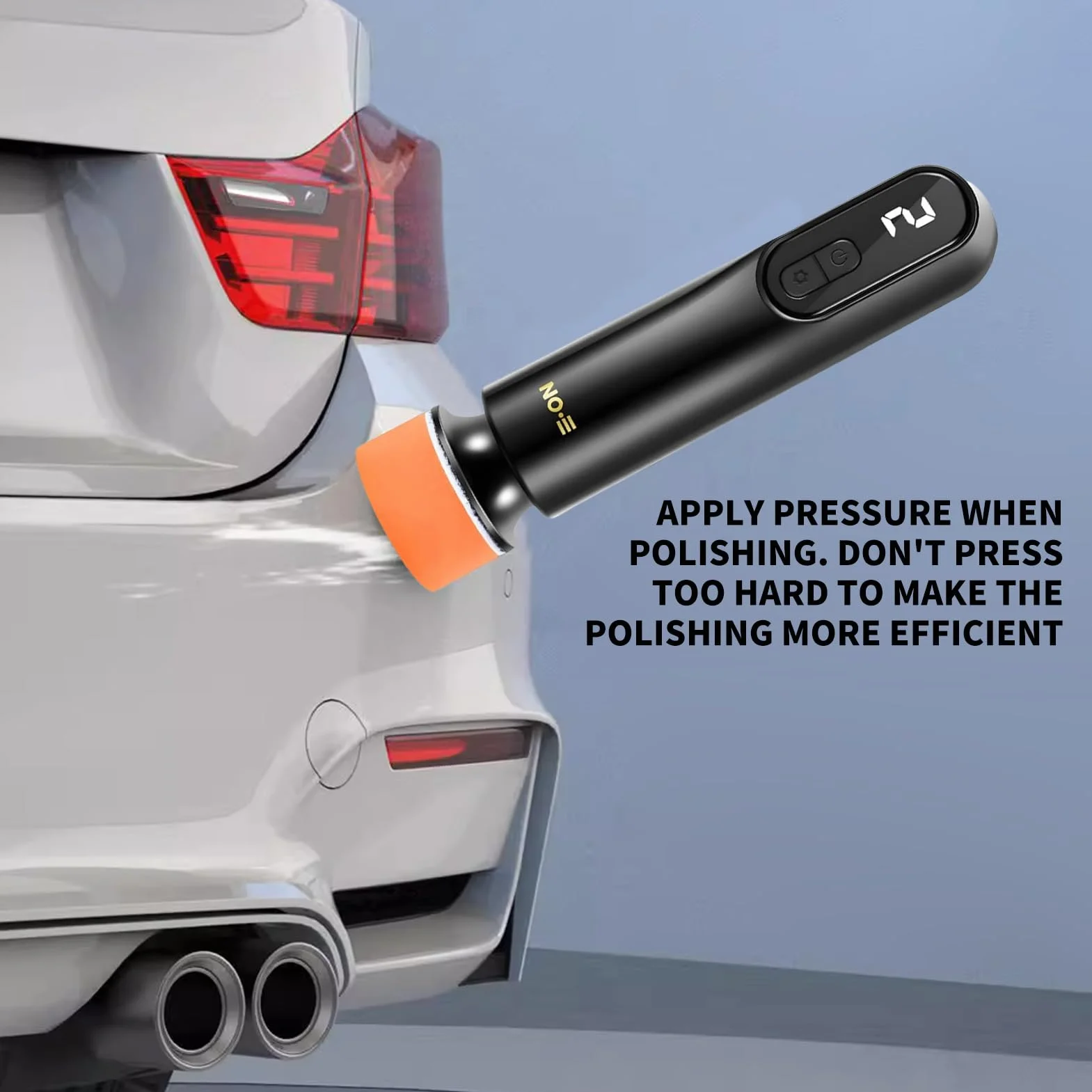 Máquina Pulidora de Coche Inalámbrica, Pulidora de Coche Sin Cable, Inalámbrico Coche Enceradora, Pulidora Sander Belleza, Pintura del Coche de Reparación de Arañazos con LCD