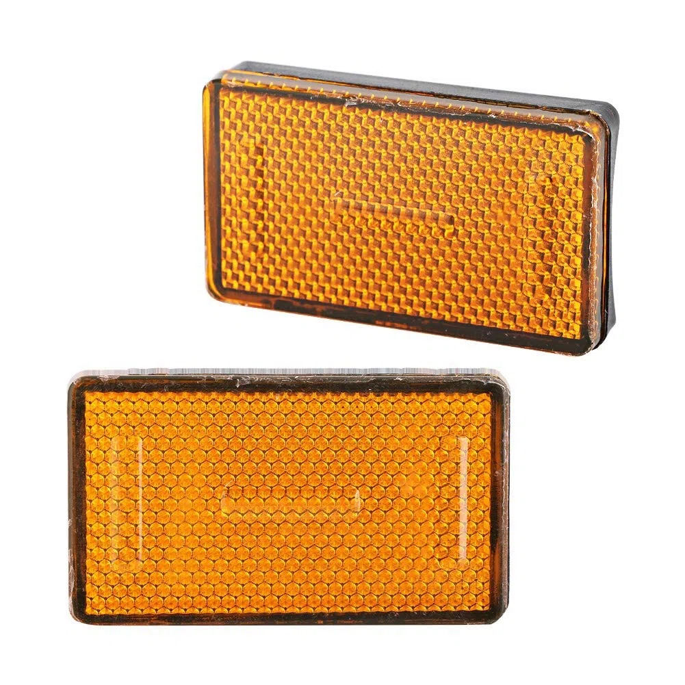 Reflector de Motocicleta, Yosoo Abs K1200rs Motocicleta Luz de Freno Trasera Amarilla Marca de Parada Reflector Amarillo para Reflector Motocicleta Reflector Cola de Freno Señal de Parada Accesorios d