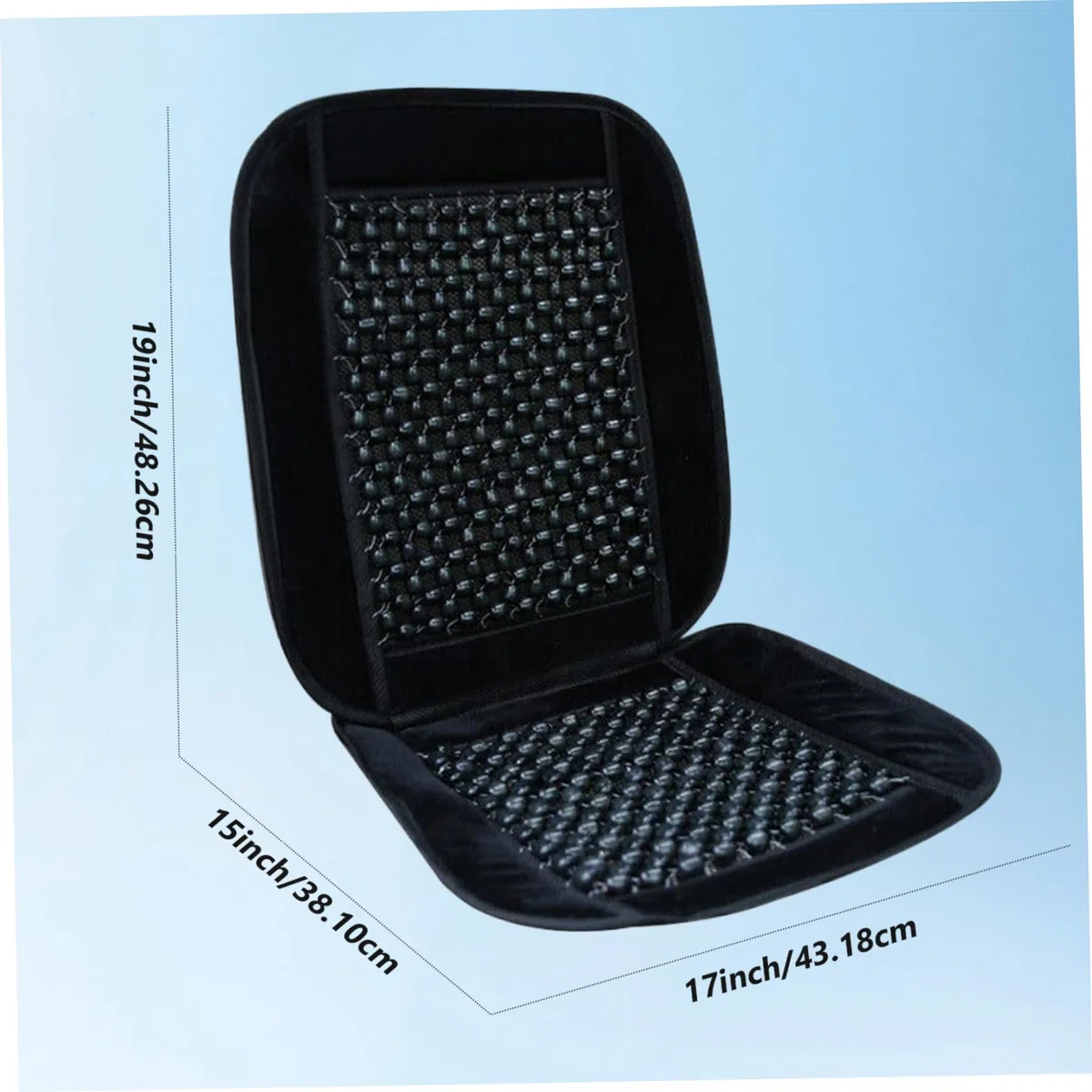 Cojín de asiento del conductor del automóvil con cuentas de madera, cubiertas de asiento de cuentas naturales para automóviles, cubiertas de asiento con cuentas enceradas pulidas transpirables, cubie