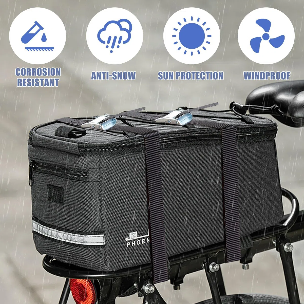 12 piezas/3 tamaños Correas tensoras negras con trinquete, juego de cintas de sujeción con cerradura de apriete para equipaje, fijaciones de bicicletas, correas de sujeción con cerradura de apriete