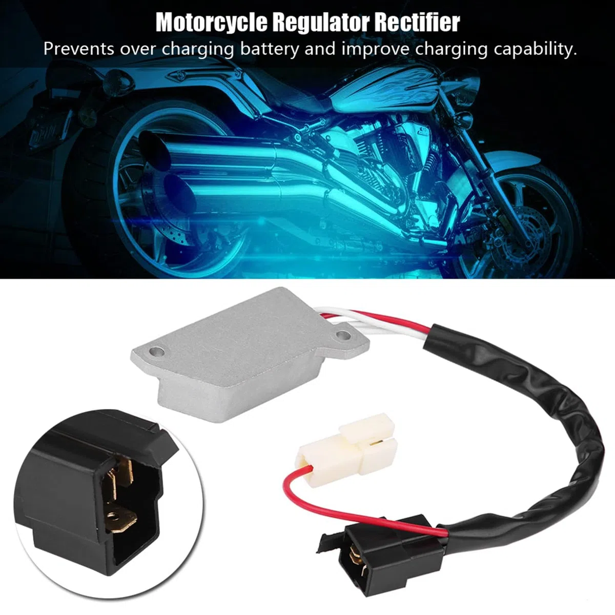 Rectificador Regulador de Motocicleta, Rectificador Regulador de Voltaje de Motocicleta para XV 535 XV535 VIRAGo 1987 a 1996 XV750 XV 1100 V