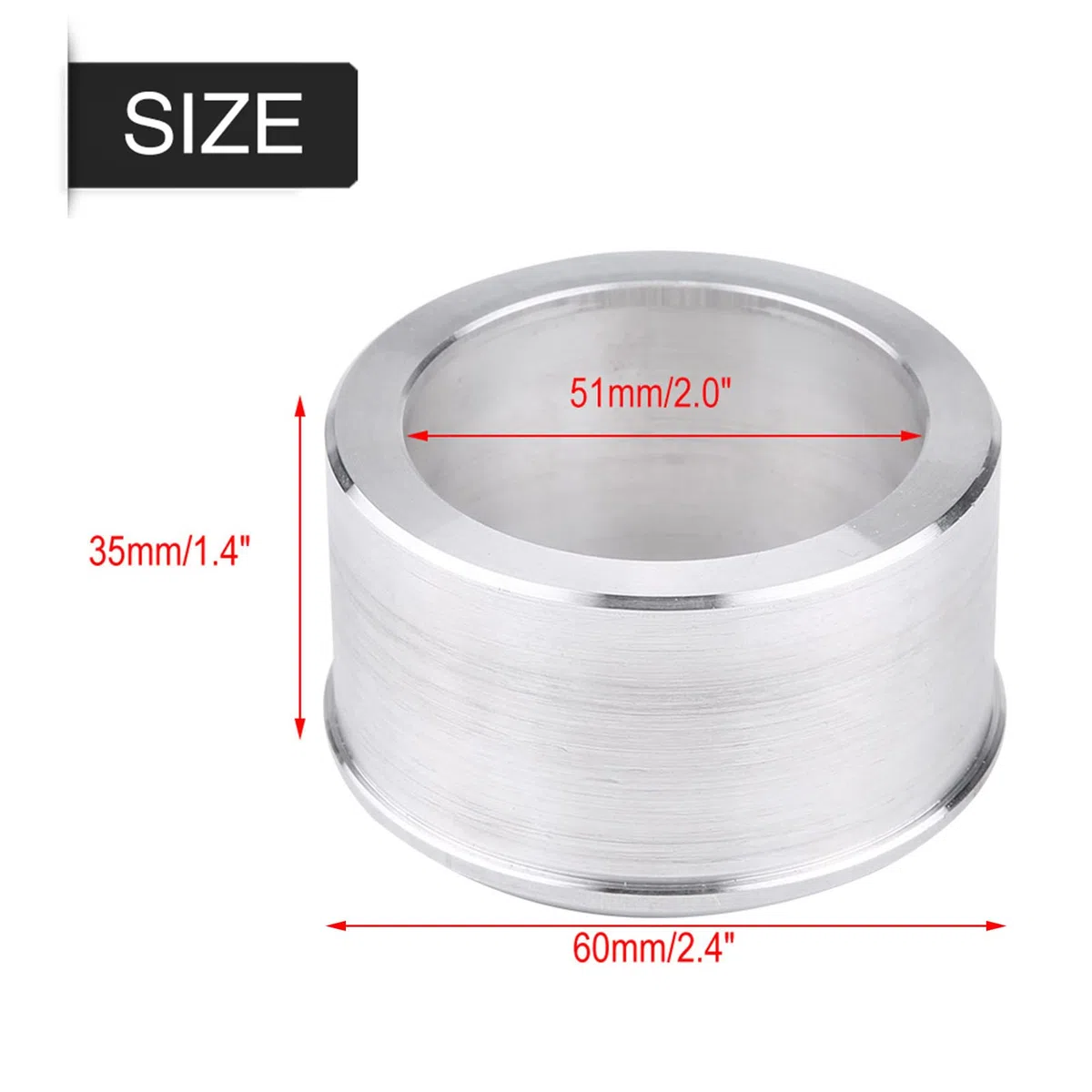 Adaptador Para Tubo De Escape De Motocicleta 60mm A 51mm Reductor Universal Con Acabado Pulido Espejo Y Fácil Instalación Compatible Con Sistemas De Escape Originales