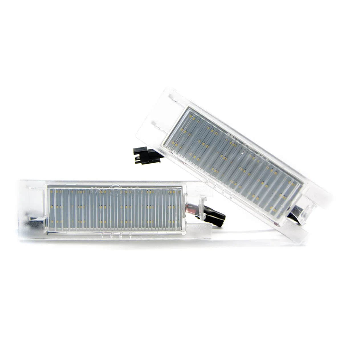 LIGHTWORLD24 Luzes de Matrícula LED de Repuesto para Opel Zafira B, Vectra C, Corsa D, Insignia, Astra J, Astra H, Adam, Cascada, Meriva A/B, Tigra Twin Top, Juego de 2 Luces de Matrícula LED Xenon