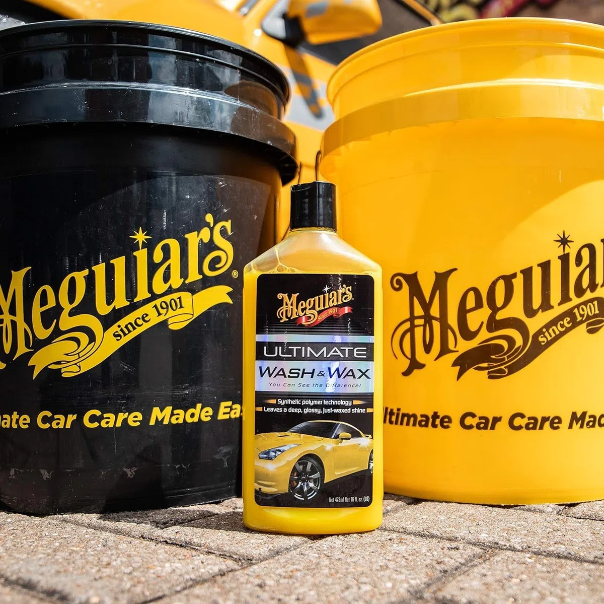 Meguiar´s G17716EU, Ultimate Wash and Wax, Champú con cera, 473 ml