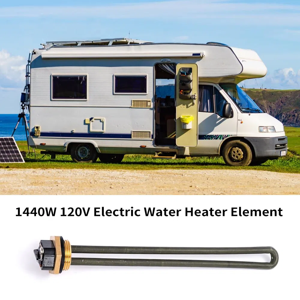Akozon Calentador de Agua 1440W 120V Reemplazo de Calentador de Agua Eléctrico Serie RV SW Reemplace 520789 232794 para RV