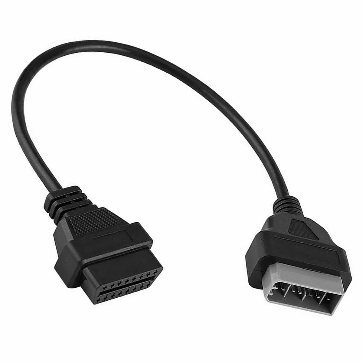 S-EOLF-NISSAN14P - Adaptador de diagnóstico OBD OBD2 16 Pin Connector para NISSAN 14 Pin, color: Negro