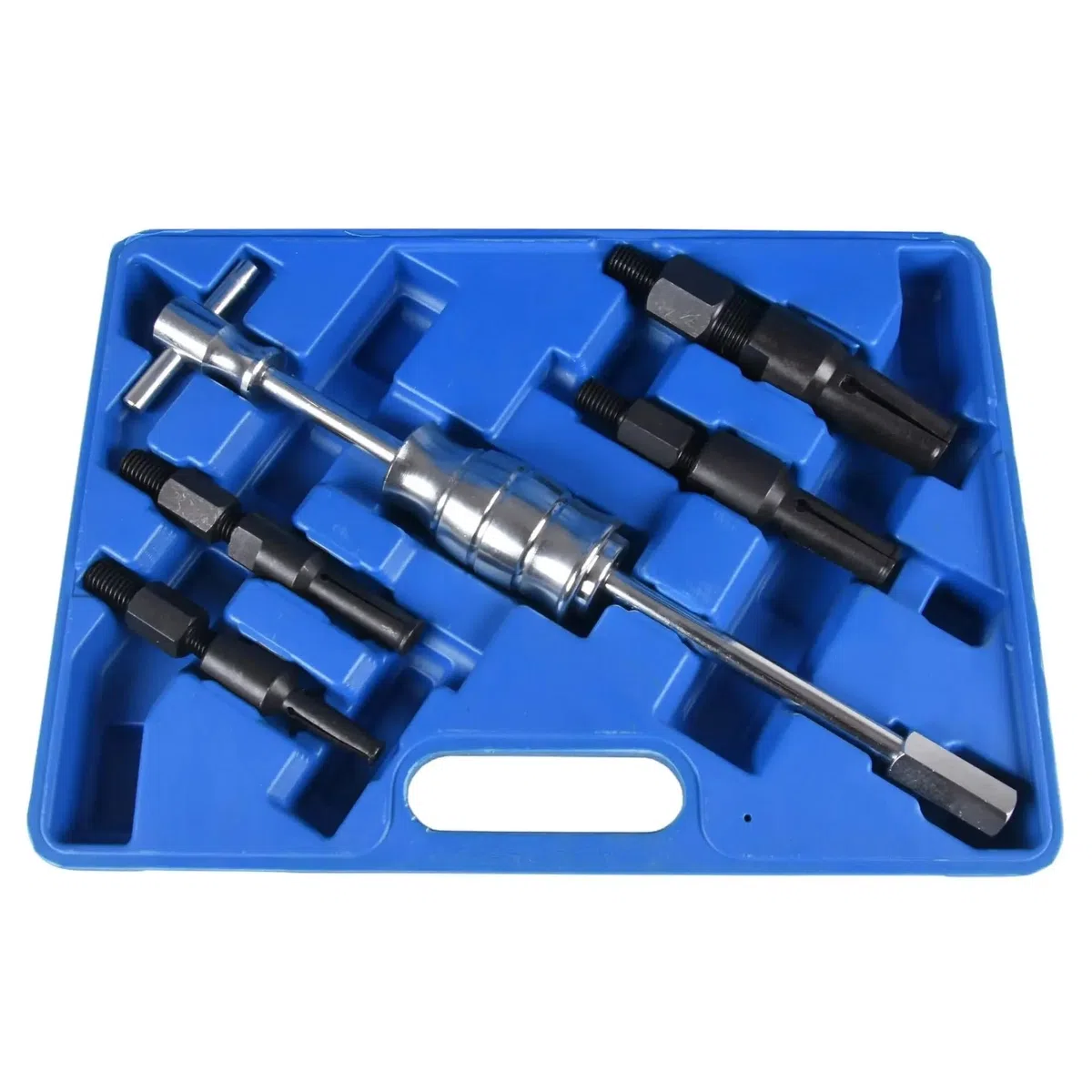Extractor de Volante Extractor de Volante de magn Juego de Herramientas internas de Martillo Deslizante, Extractor de cojinete Interno de Agujero Ciego, 5 uds.