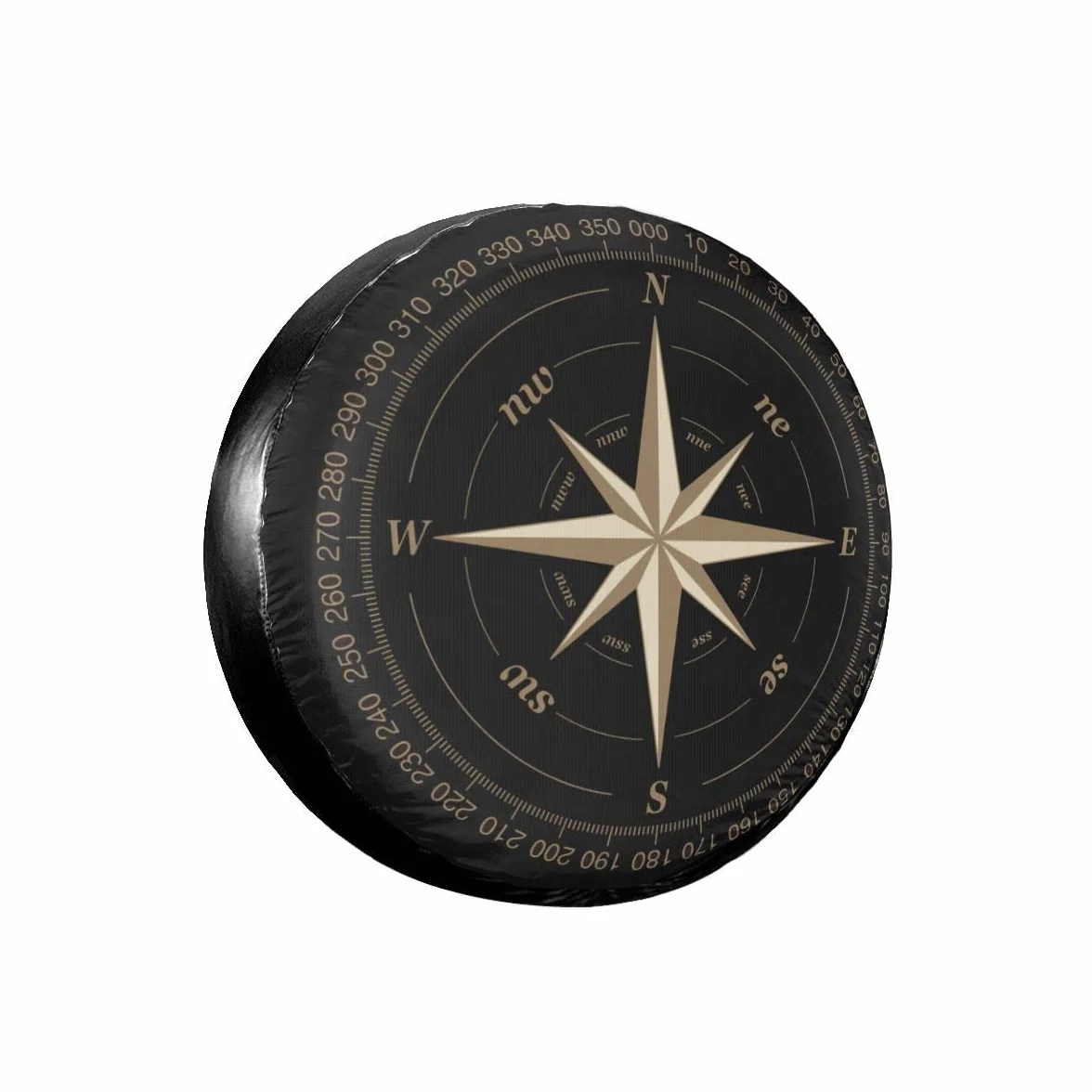 Cubierta de rueda de repuesto para neumáticos, diseño de brújula, protección universal impermeable para cubierta de rueda, apto para SUV, autocaravana, remolques, accesorios de rueda de coche (60-69