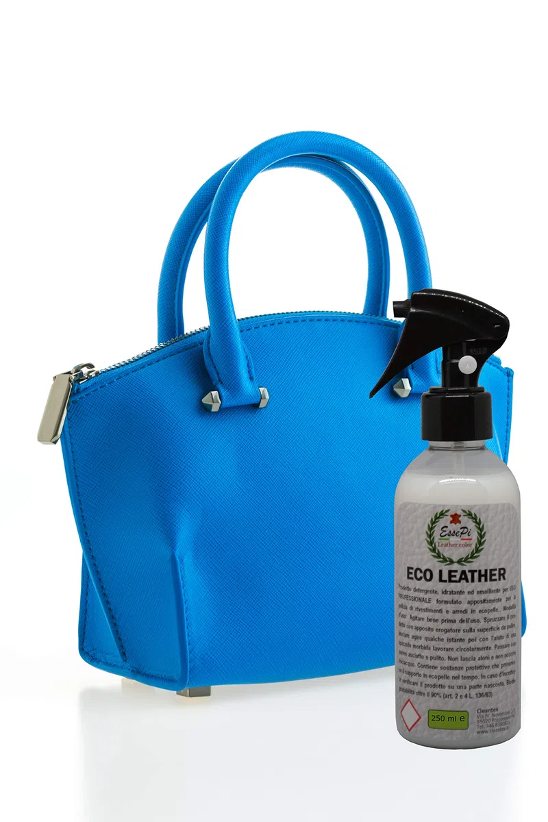 Detergente de cuero ecológico para artículos de cuero ecológico, cuero sintético, vinilo y skai. Limpia, nutre y protege. Producto de alta calidad. Base acuosa no tóxica. 250 ml