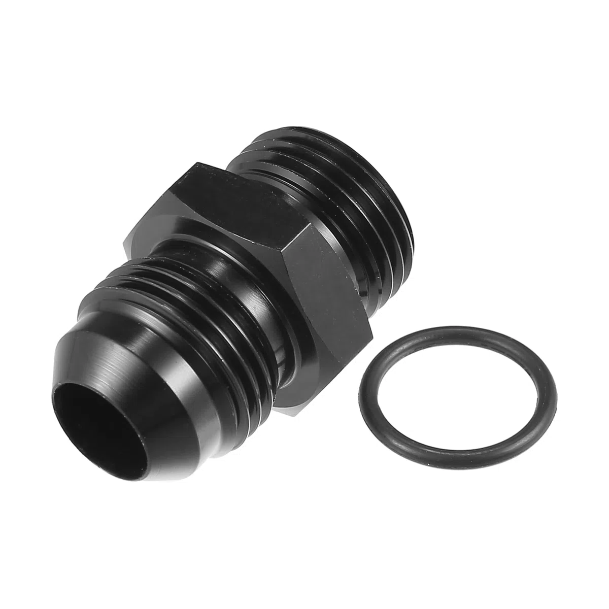 A ABSOPRO AN8 a AN8 Combustible Raíl Adaptador Conector Racor Negro - 4 Uds