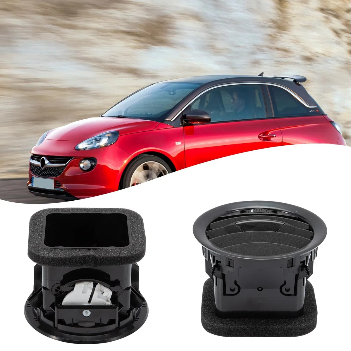 2pacs - Boquilla de ventilación para Opel Adam 13 - Corsa D 07-15 13417363