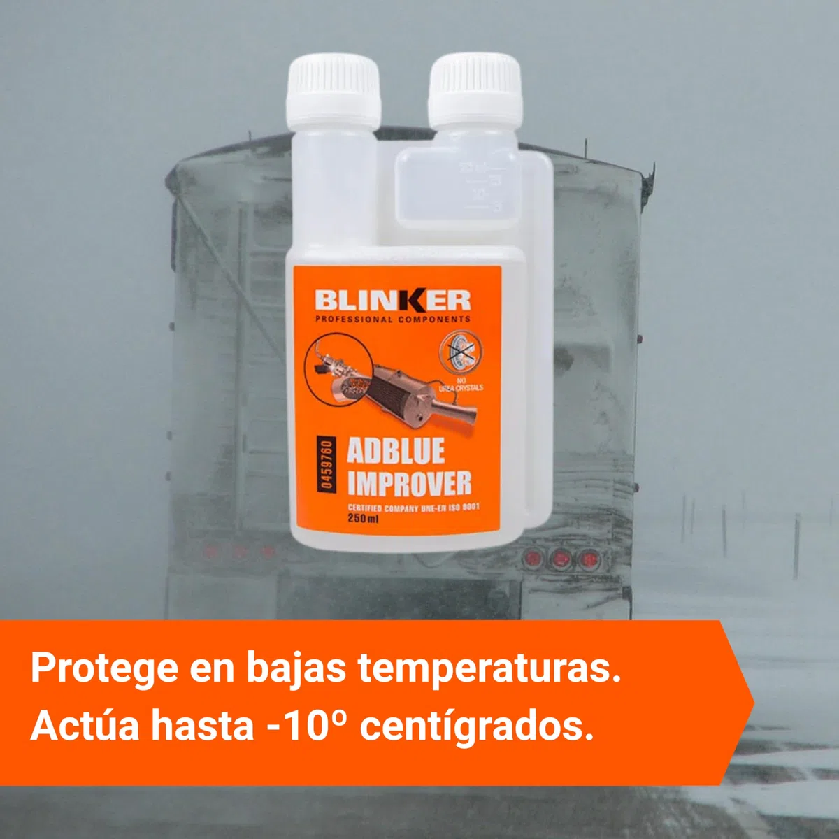 Blinker - AdBlue Improver - Tratamiento para Sistema SCR - Elimina Cristalización y Obstrucciones - Mejora el Rendimiento del AdBlue en Vehículos - Cámara de Dosificación - Envase de 250 ml