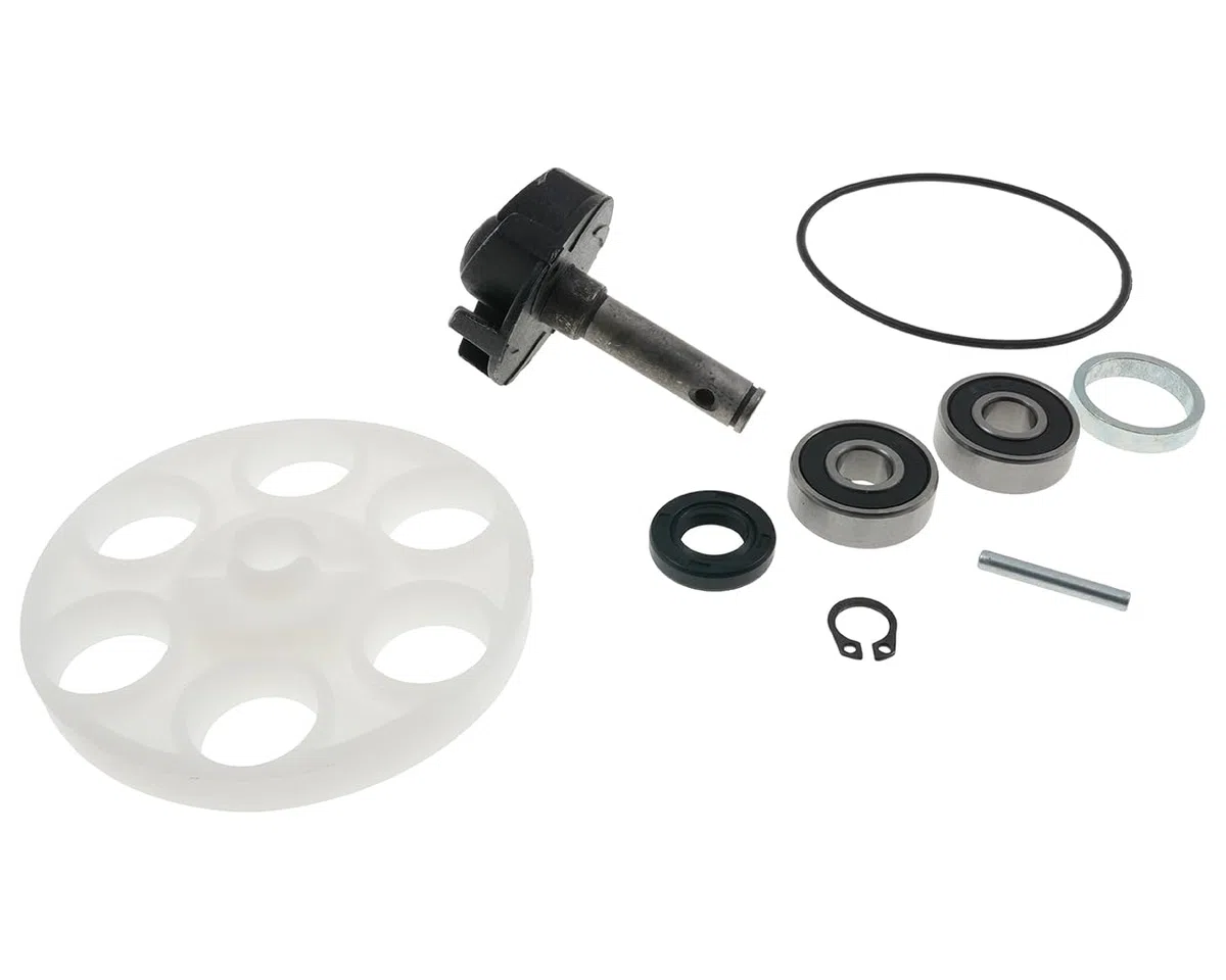 Bomba de agua 2EXTREME compatible con Yamaha Aerox 50, MBK Nitro 50, Aprilia SR50 LC, Malaguti F15/F12 LC, Jog RR 50, Benelli 491 – rueda impulsora incluida