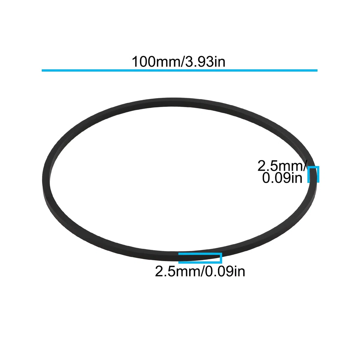 OTOTEC 2 anillos de sellado de filtro de aceite de tractor 716973R1 15402308 de 100 mm compatible con tractor McCormick D-Serie DLD2 DED3 DGD4