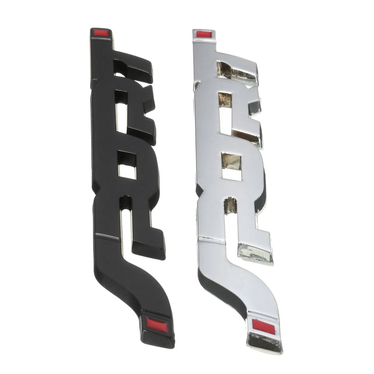 3D Metal Coche Deportivo Calcomanía Pegatina Emblema Insignias Coche Estilo Exterior Decoración-Plata