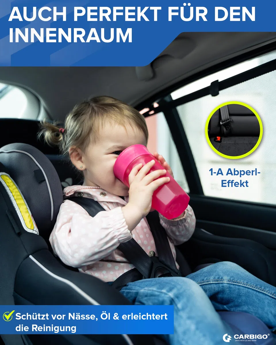 CARBIGO ShieldPro - Spray de impermeabilización para capota convertible, 400 ml, grado superior, impermeable, para textiles, cuero, zapatos, impregnación versátil para capota, spray impermeable