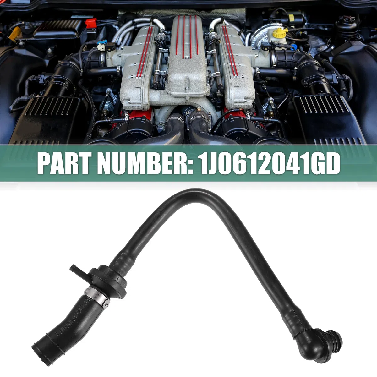 QUARKZMAN Freno Refuerzo Vacío Manguera para Audi A3 1997-2003 No.1J0612041GD Negro