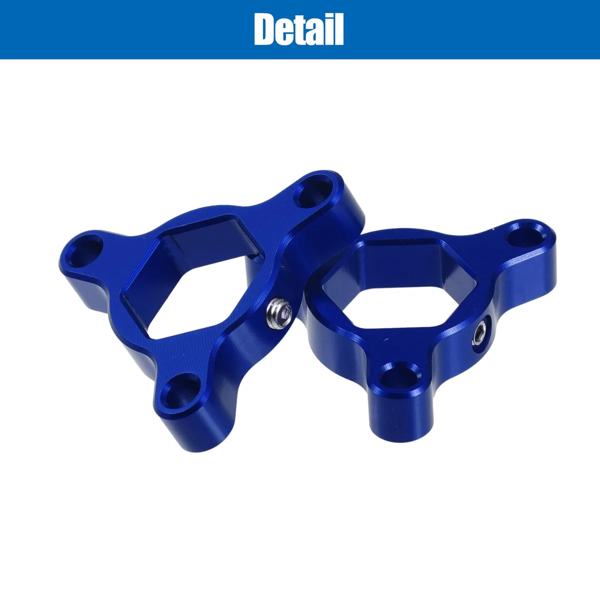 Motoforti 17Mm Ajustadores De Precarga De Horquilla Cnc Para Motocicleta De Carreras De Aleación De Aluminio Azul - Paquete de 2