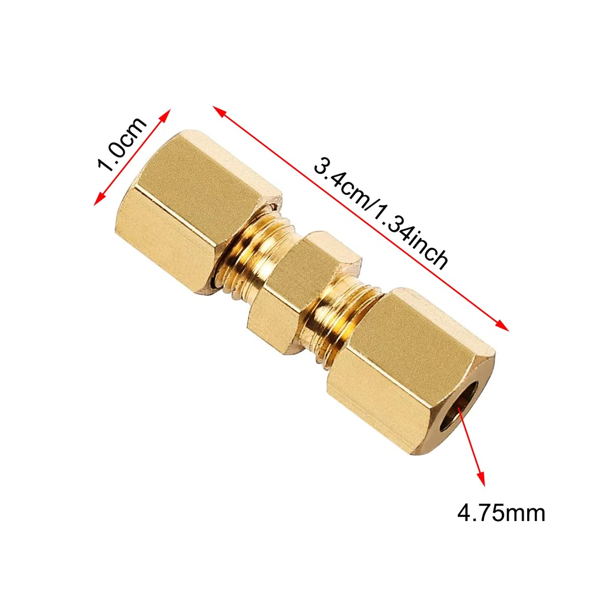 3/16" Bremsleitung Fittings Set für 4.75mm SAE Flaring Bremsleitung Kit 10Pcs 3/16" Bremschlauch Fitting
