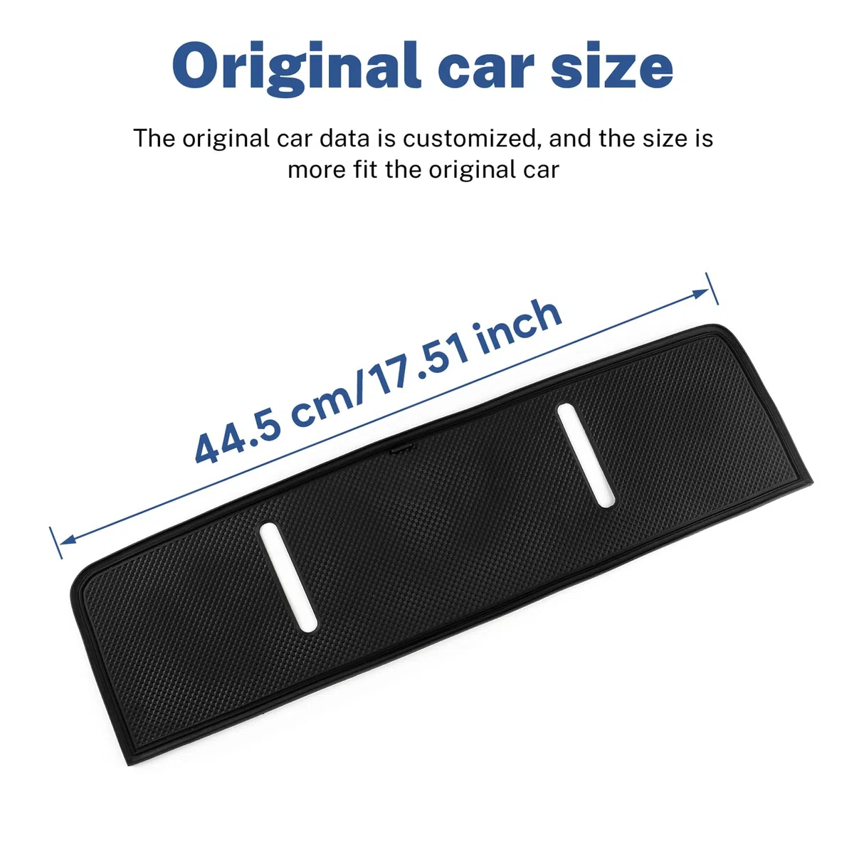 KUNGKIC Accesorio para Hyundai Tucson 2025 Alfombrilla antideslizante para reposabrazos del asiento del pasajero, bandeja de silicona con almohadillas antideslizantes, 1 pieza (con borde negro)