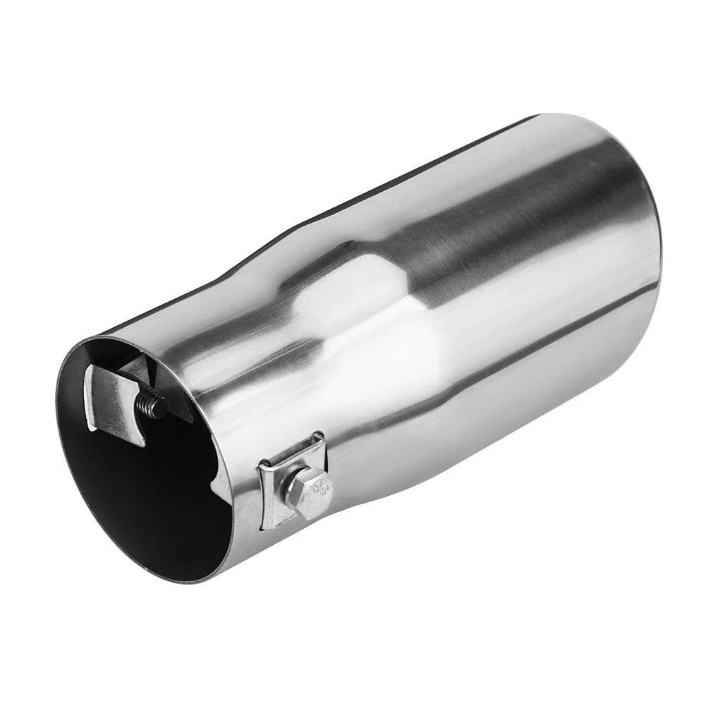 Silenciador Trasero De Acero Inoxidable Para Automóvil Tubo De Escape Trasero Compatible Con Vehículos Pequeños Y Diámetro 55 65 Mm Diseño Inclinado Y Elegante Para Personalizar